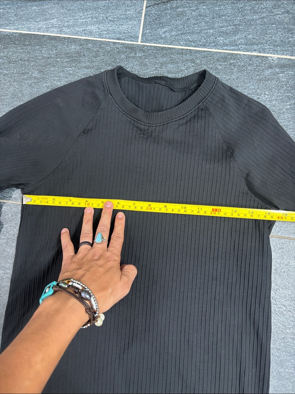 Rest Less Variegated Ribbed Pullover - Picture 6 of 7